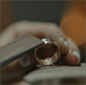 Silver ring craftsmanship